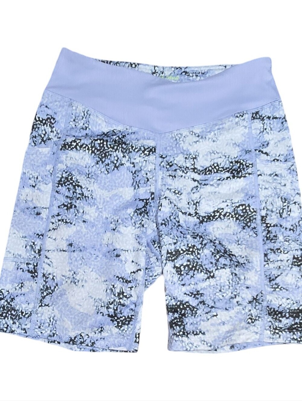 tek gear Lavender Marble Print Bike Shorts - Picture 2 of 7